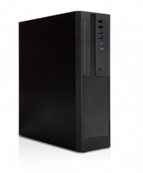 IN WIN CK722SFF Slim-Tower Case: Ultra Small - Black - 3 x Bay(s) - 1 x 300 W - Power Supply Installed - 1 x External 5.25" Bay(s) - 1 x Internal 2.5" Bay(s) - 1 x Internal 2.5"/3.5" Bay(s) - 4 x Slot(s) - 4 x USB(s) - 1 x Audio In - 1 x Audio Out - Fan