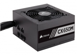 Corsair CX650M 2021PSU: 650W 80Plus Bronze, Semi Modular, thermally controlled fan, 4x molex, 6x SATA, 2x PCI-E, ATX