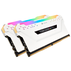 Corsair Vengeance RGB PRO 32GB (2x16GB) DDR4 3200MHz C16 Desktop Gaming Memory White (CMW32GX4M2E3200C16W)