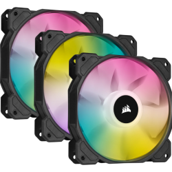Corsair SP120 RGB ELITE, 120mm RGB LED Fan with AirGuide, Triple Pack with Lighting Node CORE CO-9050109-WW