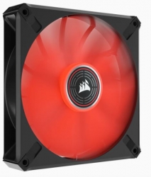 CORSAIR ML ELITE Series, ML140 LED ELITE, 140mm Magnetic Levitation Red LED Fan with AirGuide, Single Pack CO-9050123-WW(ML140-ELT-BK-RD)