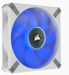 CORSAIR ML ELITE Series, ML120 LED ELITE WHITE, 120mm Magnetic Levitation Blue LED Fan with AirGuide, Single Pack CO-9050128-WW(ML120-ELT-WH-BL)