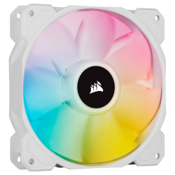 Corsair White SP120 RGB ELITE, 120mm RGB LED Fan with AirGuide, Single Pack CO-9050136-WW