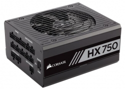 Corsair PSU: 750W 80Plus Platinum High Performance 135mm FAN, fully modular, ATX PSU (HX750)