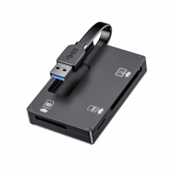 Simplecom CR309 3-Slot SuperSpeed USB 3.0 Card Reader with Card Storage Case (CR309)