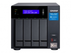 QNAP 4-BAY NAS (NO DISK) INTEL QC 3.1GHz, 4GB, 10GbE(1), GbE(2), T3(2), TWR, 2YR WTY TVS-472XT-I3-4G
