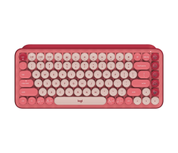Logitech POP Keys Keyboard - Wireless Connectivity - Heartbreaker - Mechanical Keyswitch - Bluetooth - 5.1 - 920-010579