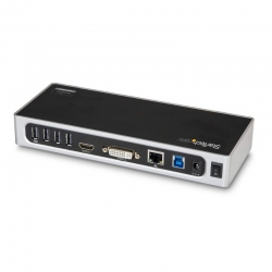 STARTECH USB3.0 DOCK, DUAL DISPLAY, DVI, HDMI, USB(6), RJ45, 3YR (DK30ADD)
