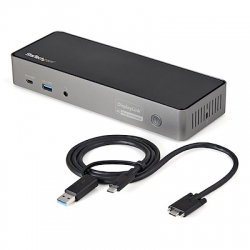 STARTECH.COM USB-C USB-A HYBRID 4K, DOCK TRIPLE DISPLAY, HDMI(3), DP(3), USB(2), 85W,AC,3Y DK31C3HDPD