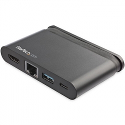 STARTECH.COM USB-C (THUNDERBOLT3) ADAPTER, USB, HDMI, RJ45, 4K, 100W USB-C PD, 3YR DKT30CHCPD