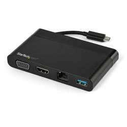 STARTECH.COM USB-C (THUNDERBOLT3) ADAPTER, USB, HDMI, VGA, RJ45, 4K, 3YR DKT30CHVCM