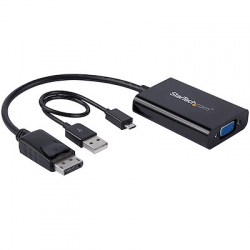 STARTECH DISPLAYPORT TO VGA ADAPTER, AUDIO, 3YR (DP2VGAA)