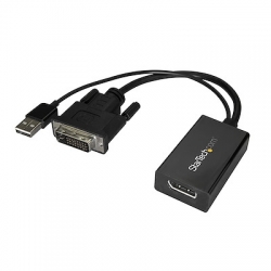 STARTECH DVI-D TO DISPLAYPORT ADAPTER, USB POWER, 2YR (DVI2DP2)