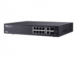 IDIS 12PORT UNMANAGED SWITCH, 8 POE, 3YR DH-2212PF