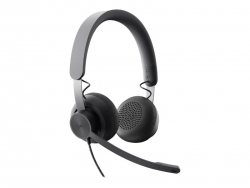 LOGITECH ZONE WIRED UC STEREO HEADSET,NOISE CANCELLING,USB-C W/USB-A , ADAPTER 2YR WTY 981-001097