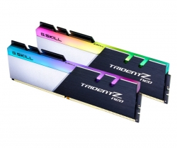 G.skill DUAL CHANNEL: 32GB (2x16GB) DDR4-3600MHz CL16-19-19-39 1.35V RGB [Trident Z Neo] (F4-3600C16D-32GTZNC)