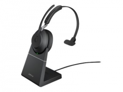 JABRA WIRELESS EVOLVE2 65 UC MONO BLUETOOTH HEADSET W/CHARGING STAND + USB-A +LINK 380A 26599-889-989