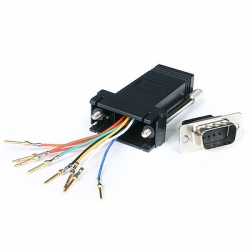 STARTECH.COM DB9 TO RJ45 MODULAR SERIAL ADAPTER - BLACK LTW  GC98MF