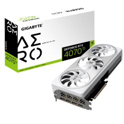 GIGABYTE RTX 4070 TI GPU, PCIe16, DP(3), HDMI, 12GB GDDR6X, AERO OC V2, 3YR GV-N407TAERO-OCV2-12GD
