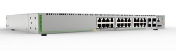 Allied Telesis Gigabit Layer 3 Lite Managed Switch, 24x 10/100/1000T PoE+, 4x 100/1000X SFP, AU Power Cord. AT-GS970M/28PS-40