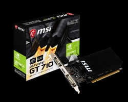 MSI Geforce GT710 2GB GDDR3 PCI-E, HDMI / DL-DVI-D / D-Sub, Low Profile Single PCI Slot (GT 710 2GD3H LP)