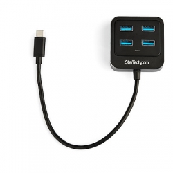 STARTECH 4 PORT USB-C HUB, USB(4), ALUMINIUM, 2YR (HB31C4AB)