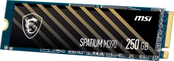 MSI SPATIUM M390 NVMe M.2 SSD 250GB, 3300 MB/s Read, 1200 MB/s Write, PCI-E 3.0, 150 TBW, 5 Year Warranty (SPATIUM M390 NVMe M.2 SSD 250GB)