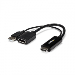 STARTECH.COM HDMI TO DISPLAYPORT ADAPTER, 4K, USB POWER, 2YR HD2DP