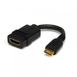 STARTECH.COM 5IN HIGH SPEED HDMI ADAPTER CABLE - HDMI TO HDMI MINI- F/M LIFETIME WARR HDACFM5IN