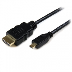 STARTECH.COM 1M HDMI 1.4 TO MICRO HDMI ADAPTER CABLE WITH ETHERNET, BLACK, LTW HDADMM1M