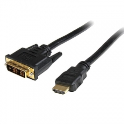 STARTECH.COM 0.5 M HDMI TO DVI-D ADAPTER CABLE - HDMI TO DVI CABLE - BLACK LIFETIME WARR HDDVIMM50CM