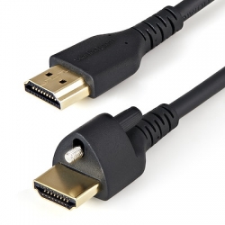 STARTECH.COM 2M/6FT HDMI CABLE WITH LOCKING SCREW - 4K 60HZ HDMI 2.0 CABLE LIFETIME WARR HDMM2MLS