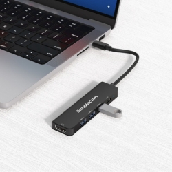 Simplecom CHT550 USB-C 5-in-1 Multiport Docking Station with USB Hub PD HDMI 2.0 4K@60Hz CHT550