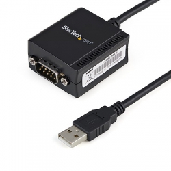 STARTECH USB TO RS232 DB9 SERIAL ADAPTER, M TO M, 1.8M, COM RETENTION, FTDI, 2YR (ICUSB2321F)