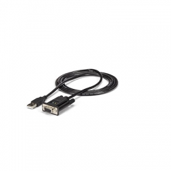 STARTECH.COM USB TO RS232 DB9 SERIAL ADAPTER, M TO M, 1.8M, NULL MODEM, FTDI, 2YR ICUSB232FTN