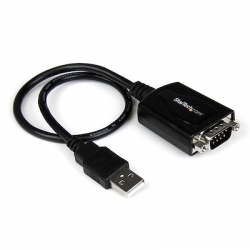 STARTECH.COM USB TO RS232 DB9 SERIAL ADAPTER, M TO M, 30CM,  COM RETENTION, 2YR ICUSB232PRO