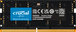 CRUCIAL 32GB DDR5 NOTEBOOK MEMORY, PC5-41600, 5200MHz, CL42, 1.1v, LIFE WTY CT32G52C42S5