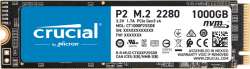 Crucial P2 1TB 3D NAND NVMe PCIe M.2 SSD, 2300R/940W(seq)MB/s (CT1000P2SSD8)