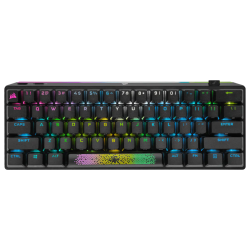 CORSAIR K70 PRO MINI WIRELESS RGB 60% Mechanical Gaming Keyboard, Backlit RGB LED, CHERRY MX SPEED, Black, Black PBT Keycaps CH-9189014-NA(K70-RGB-MINI-B)
