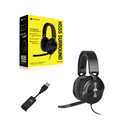 Corsair HS55 Surround Headset, Carbon - AP CA-9011265-AP(HS55SURD_CARBON)