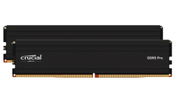 CRUCIAL PRO 32GB KIT (2X16GB) DDR5 DESKTOP MEMORY, PC5-44800, 5600MHz, CL46, 1.1v, HEATSINK, LIFE WTY [CP2K16G56C46U5]