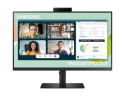 Samsung 24IN S4 Webcam Monitor / FLAT / IPS / 5MS / 75HZ / 1920X1080 / 16:9 / 16.7M / 250 NITS / FREESYNC / LS24A400VEEXXY
