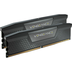 CORSAIR VENGEANCE DDR5, 5600MHz 64GB 2x32GB DIMM, Unbuffered, 40-40-40-77, Std PMIC, XMP 3.0, Black Heatspreader, Black PCB, 1.25V CMK64GX5M2B5600C40