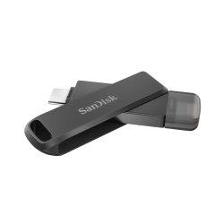 SanDisk iXpand Flash Drive Luxe, SDIX70N 128GB, Black, iOS/Android, Lightning and Type C USB3.1, 2Y SDIX70N-128G-GN6NE