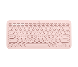 Logitech K380 Keyboard - Wireless Connectivity - QWERTY Layout - Rose - Bluetooth - 3 - 10 m - 920-009579