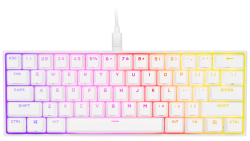 K65 RGB MINI 60% mechanical gaming keyboard, CHERRY MX SPEED, WHITE CH-9194114-NA(K65-RGB-MINI-W)