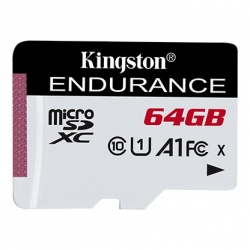 Kingston 64GB microSDXC Endurance 95R/30W C10 A1 UHS-I Card Only SDCE/64GB