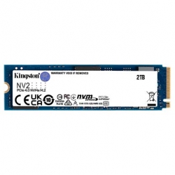 Kingston M.2 NVMe SSD: 2TB SNV2S, PCIe Gen4, Read: 3500MB/s, Write: 2800MB/s, 640 TBW, 1.5M MTBF SNV2S/2000G