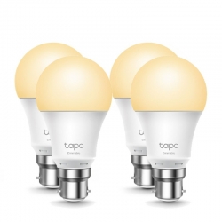 TP-LINK TAPO L510B(4-Pack) SMART WI-FI LED LIGHT BULB, DIMMABLE BAYONET B22, 2YR (TAPO-L510B(4-PK))