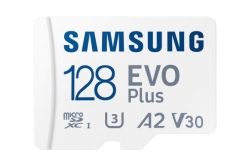 Samsung 128GB EVO Plus Micro SD /w Adapter, UHS-1 SDR104, Class 10, Grade 3 (U3), Read up to 130MB/s, 10 Years Limited Warranty MB-MC128KA/APC
